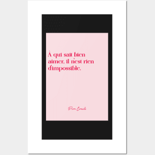 Quotes about love - Pierre Corneille Posters and Art